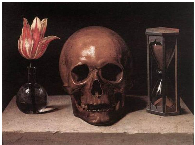 Une image contenant vase, crâne, peinture, nature morte

Le contenu généré par l’IA peut être incorrect.